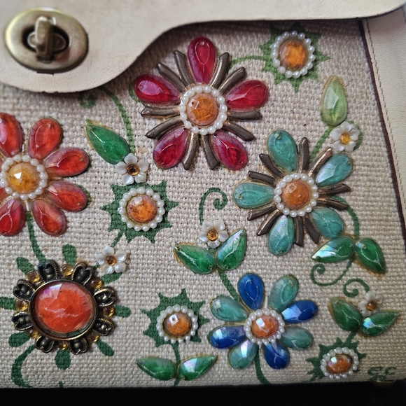 Vintage rare find Enid Collins Jewel Garden purse - Picture 3 of 10